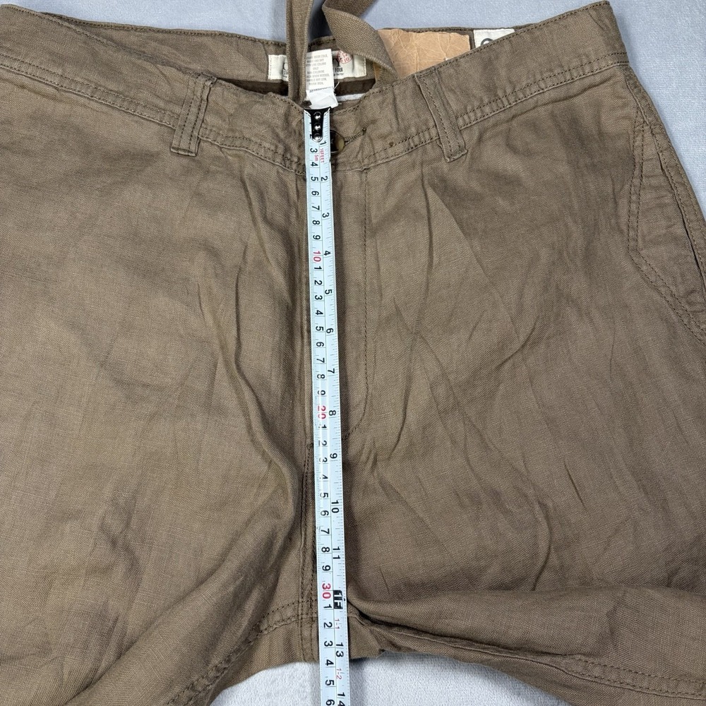 Old Navy Pants Linen Women's Size 32x32  Actual 32x28 Brown Drawstring - Picture 8 of 11